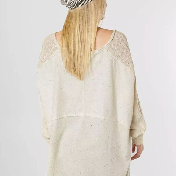 Free People My Girl Tunic Long Sleeve Pullover Tunic Cream Size M - Picture 12 of 12